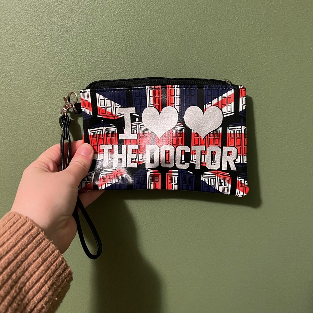 Doctor who themed wristlet- new never used